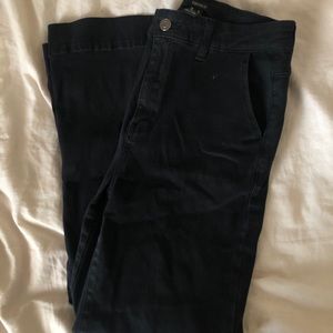 Black Forever 21 Straight Leg Pants
